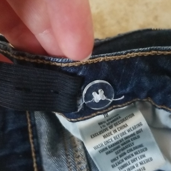 Girls shorts PSNY size 10, adjustable waist - Picture 4 of 5